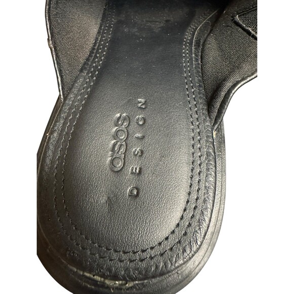 ASOS Design Women’s Black Chunky Mules Slip On Marvin Size 7 - Picture 6 of 12